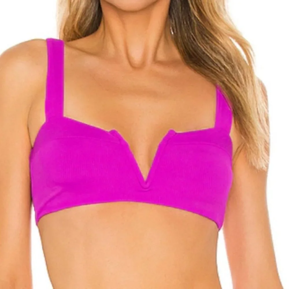 l*space Ribbed Lee Lee Bikini Top Pitaya Raspberry Size‎ DD